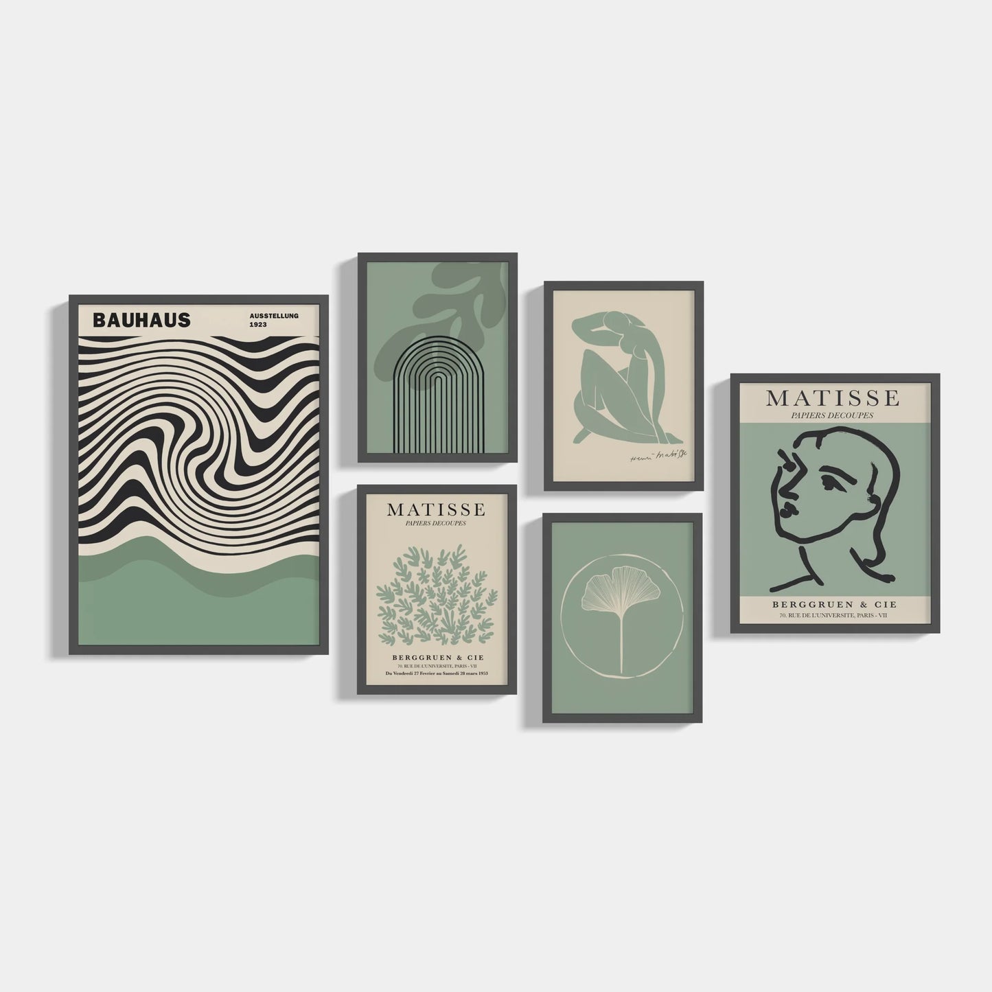 Set of 6 Sage posters