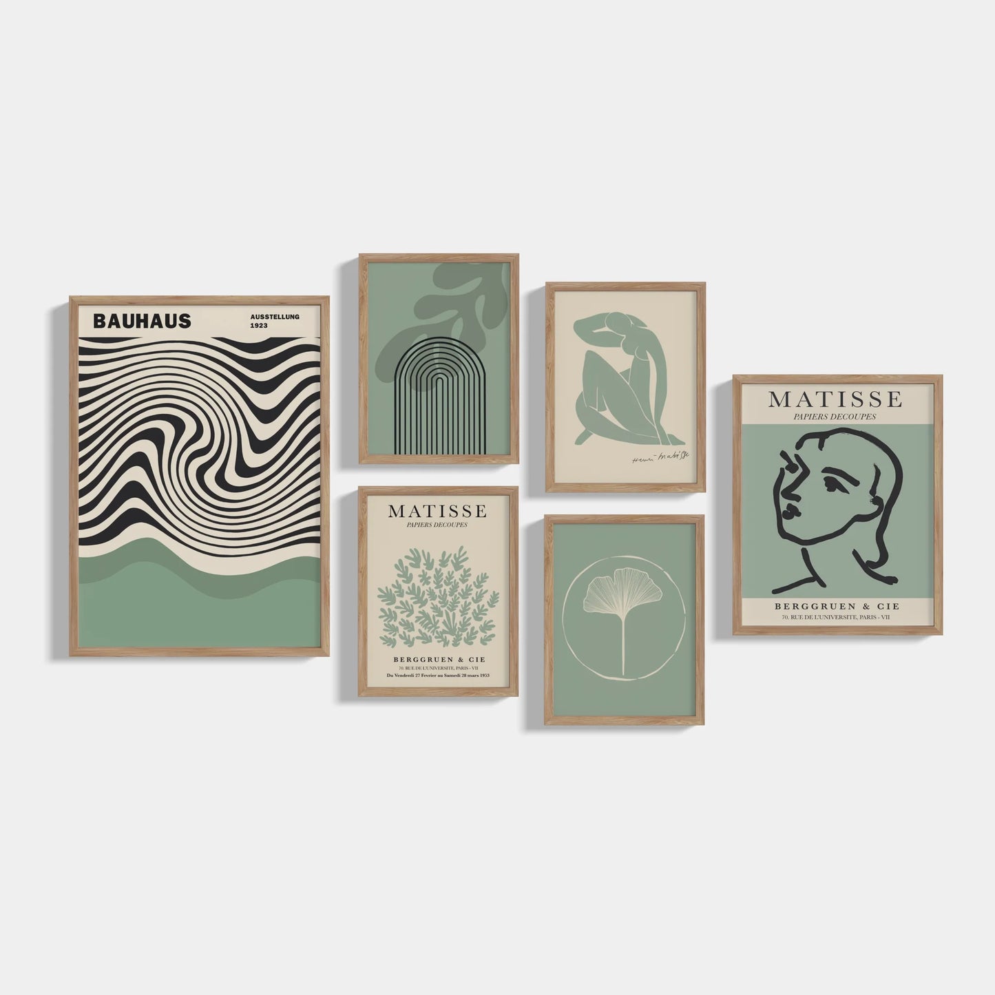 Set of 6 Sage posters