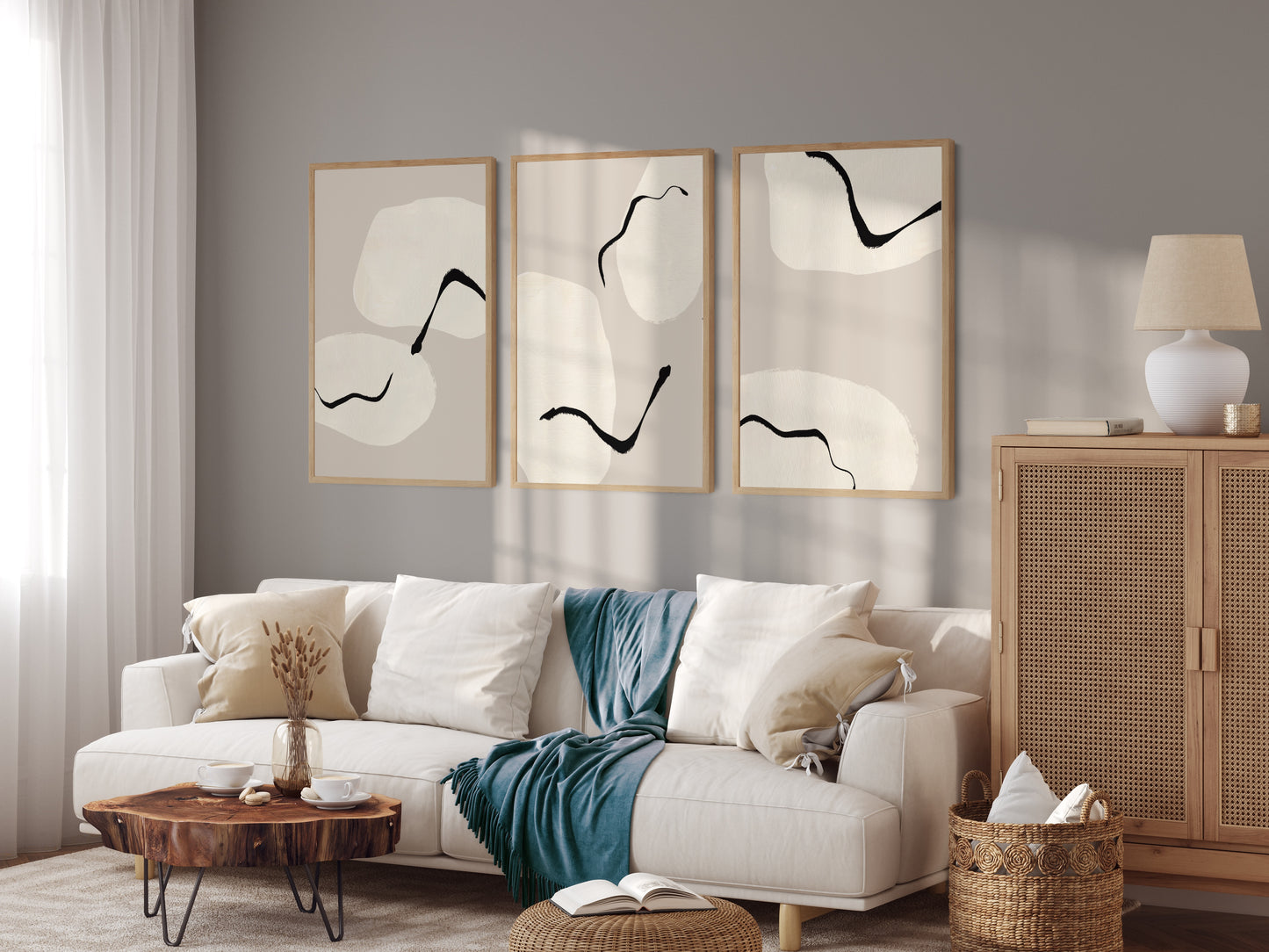 Abstraktní Plakát "Beige Sky" No. 3