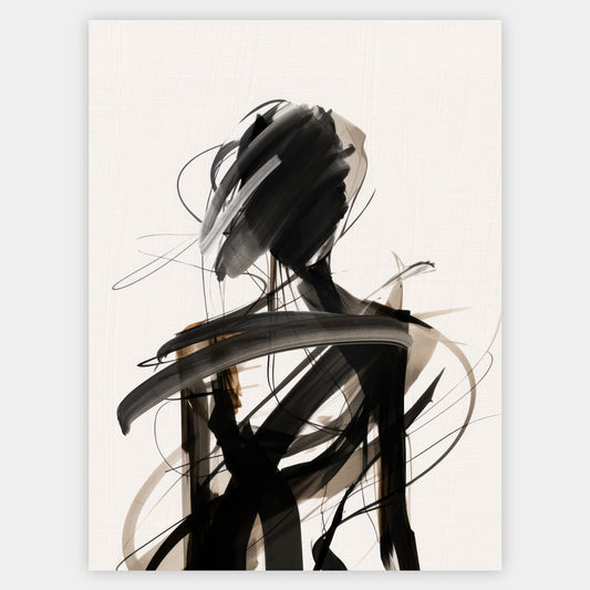 Abstract poster Muted contours