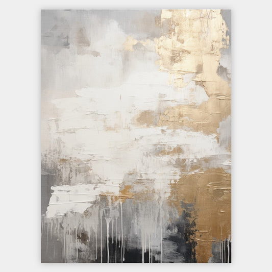 Abstract poster Golden Rhapsody No. 1