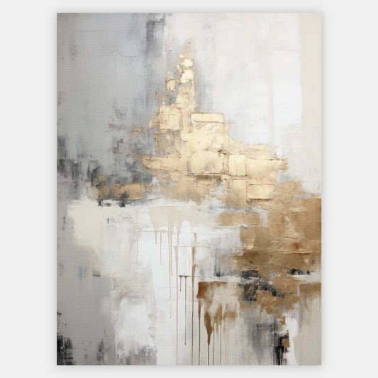 Abstract poster Golden Rhapsody No. 2