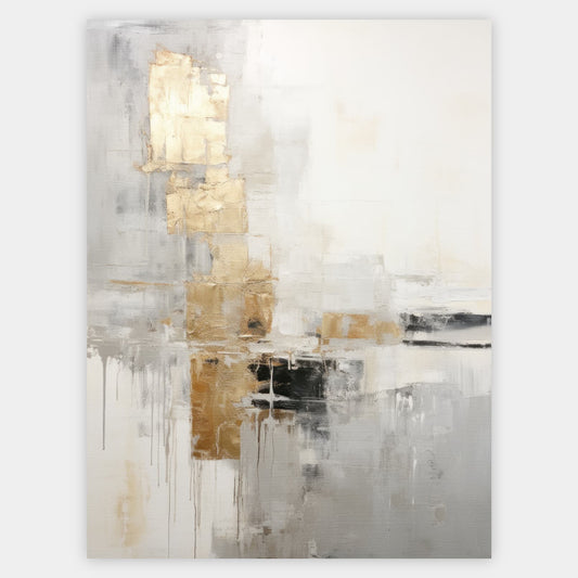 Abstract poster Golden Rhapsody No. 3