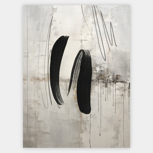 Abstract poster Wild Brushes No.2