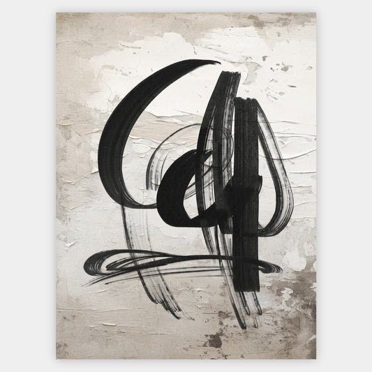 Abstract poster Wild Brushes No.3