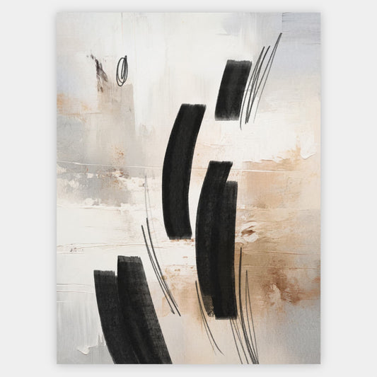 Abstract poster Wild Brushes No.4