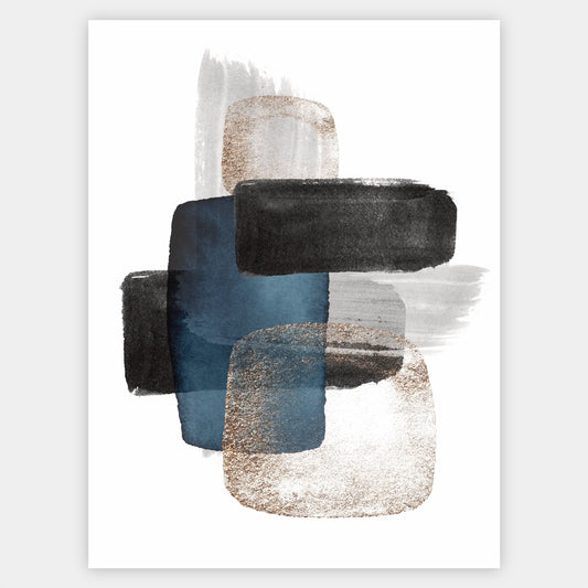 Abstract Poster "Gold Touch" No. 2