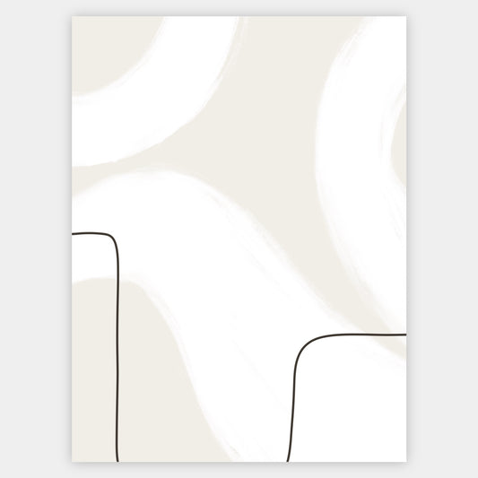 Boho poster "Brushstrokes" No. 3