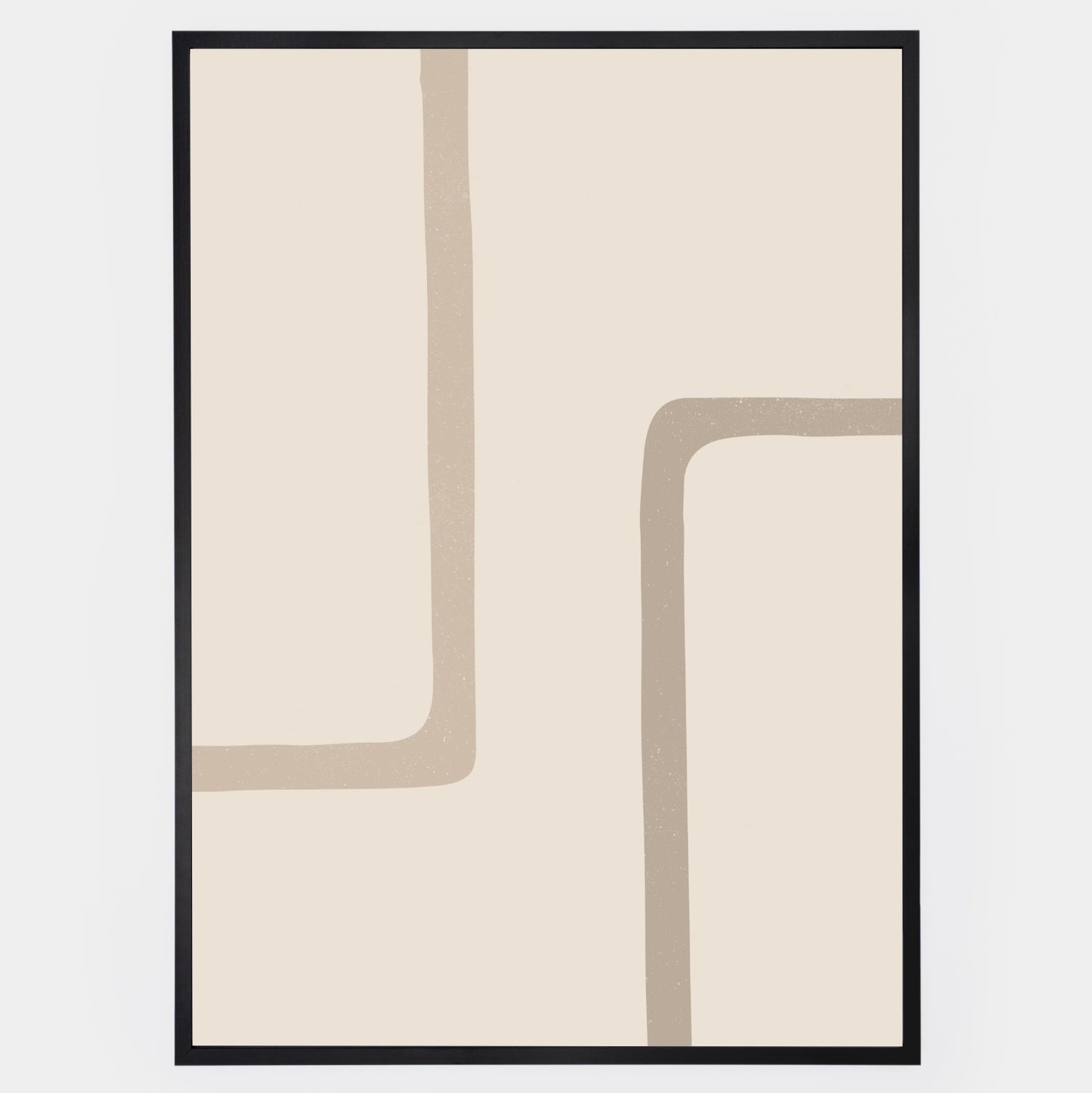 Boho plakát se čtvercovými geometrickými tvary No. 1