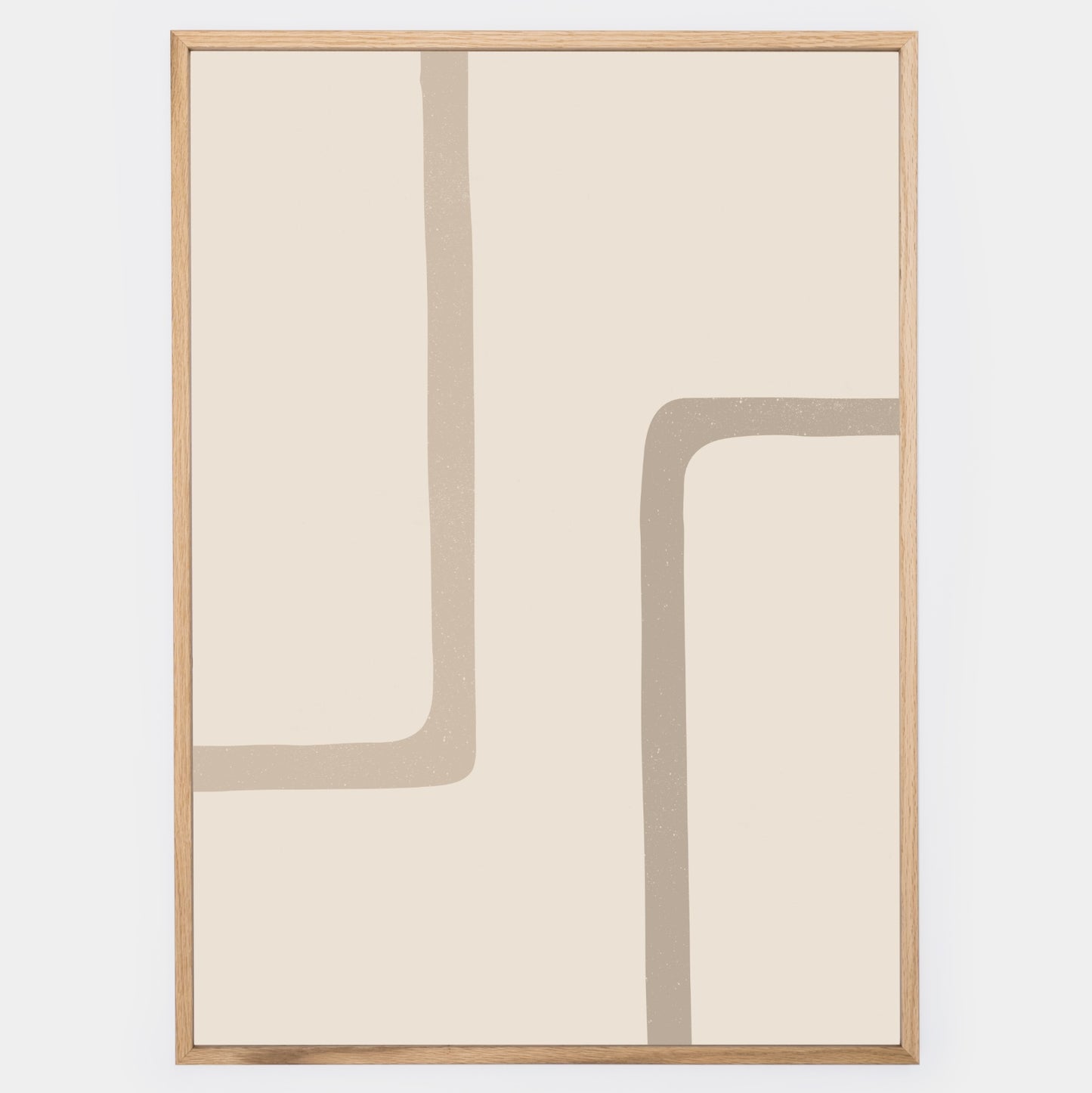 Boho plakát se čtvercovými geometrickými tvary No. 1
