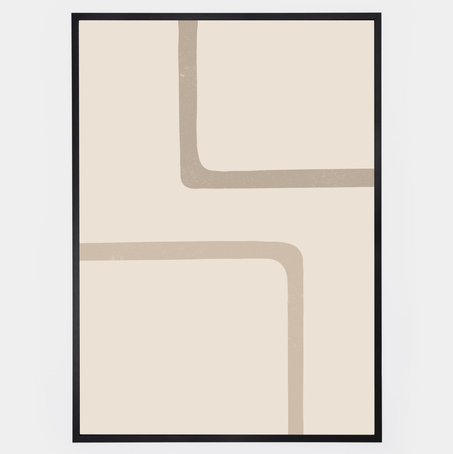 Boho plakát se čtvercovými geometrickými tvary No. 2