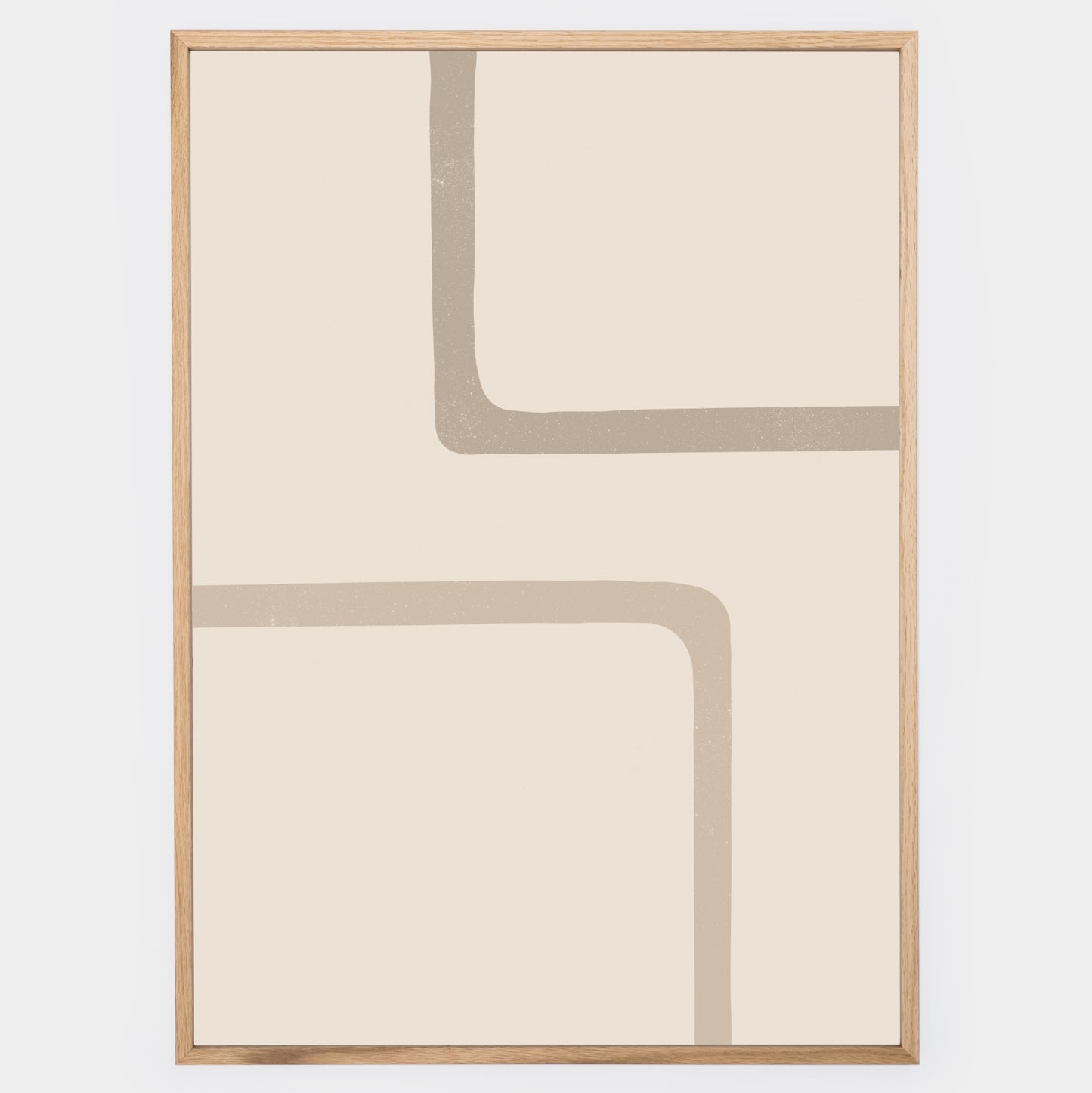 Boho plakát se čtvercovými geometrickými tvary No. 2