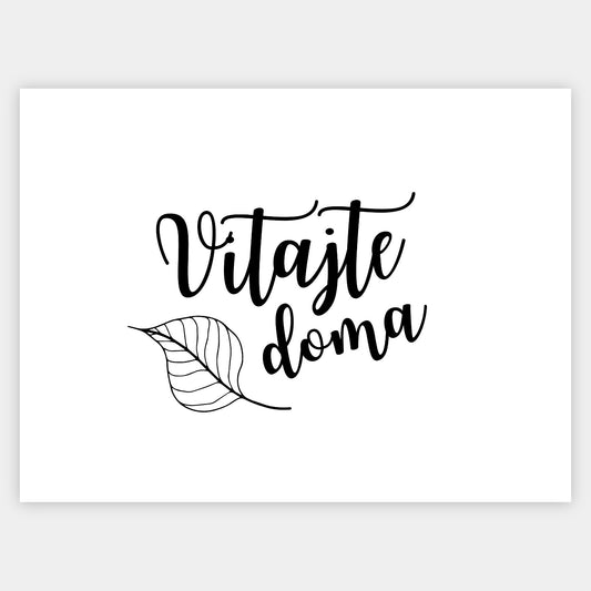 Plakát Vítejte doma