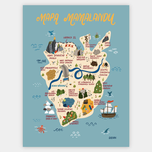 Mamaland Map Poster