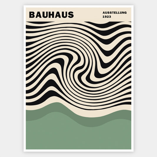 Bauhaus in Green poster