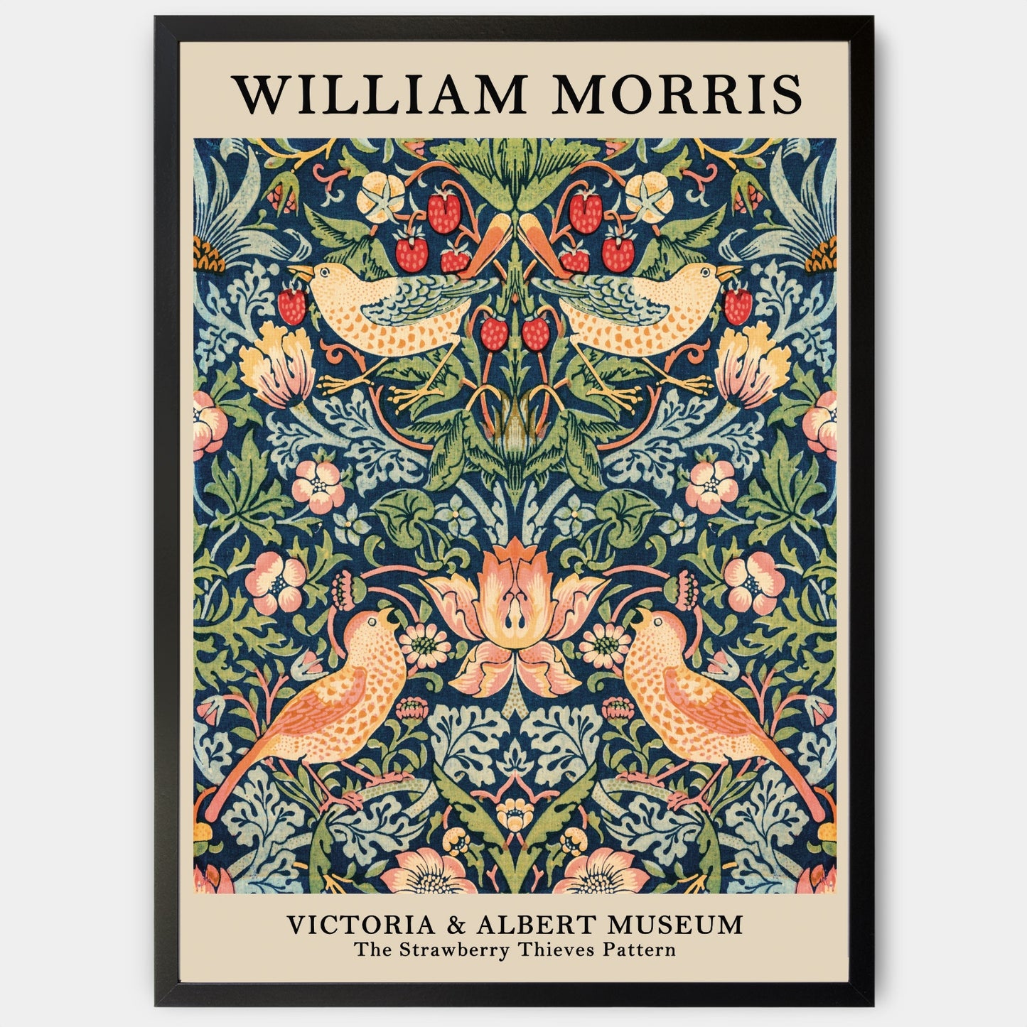 The Strawberry Thieves Pattern Poster | William Morris