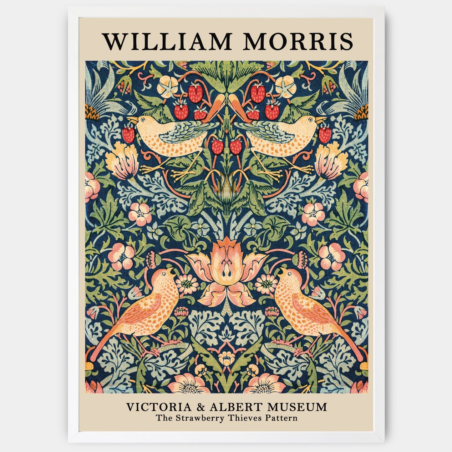 The Strawberry Thieves Pattern Poster | William Morris
