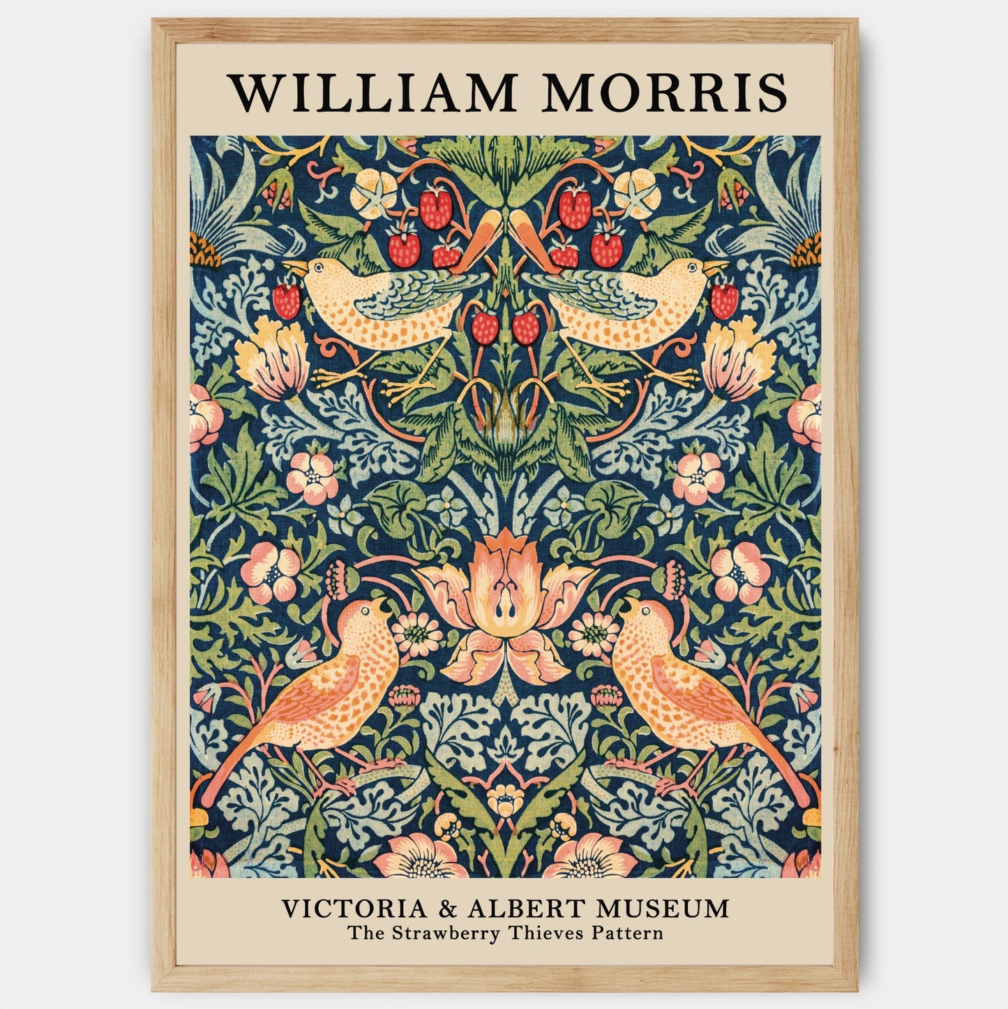 The Strawberry Thieves Pattern Poster | William Morris