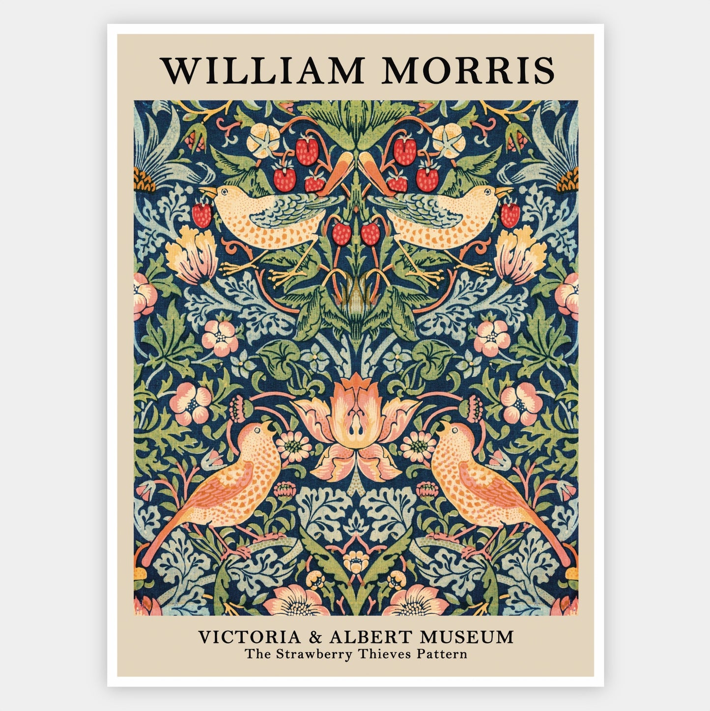 The Strawberry Thieves Pattern Poster | William Morris