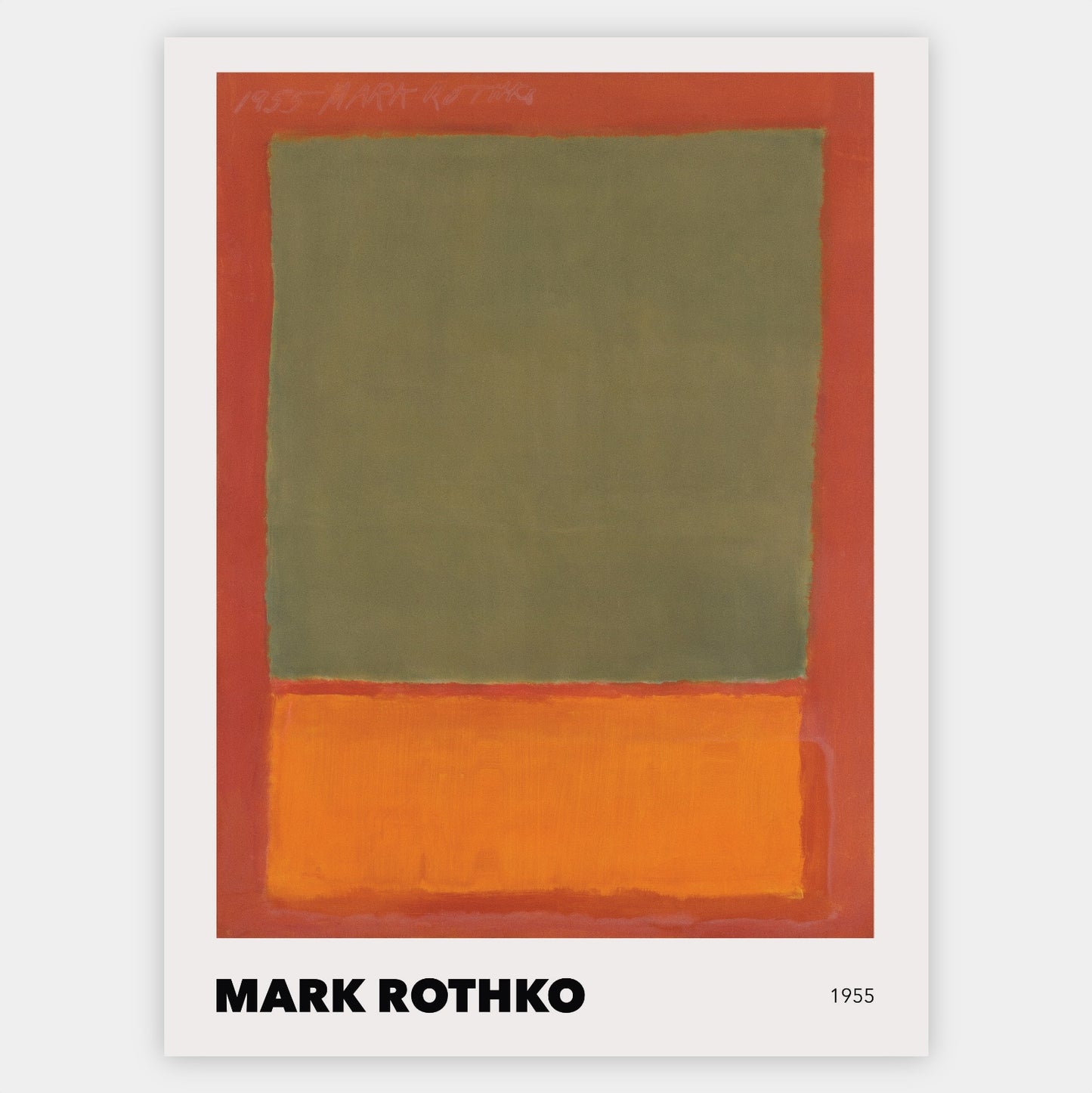 Plakát Orange and Green on Red, 1955 | Mark Rothko