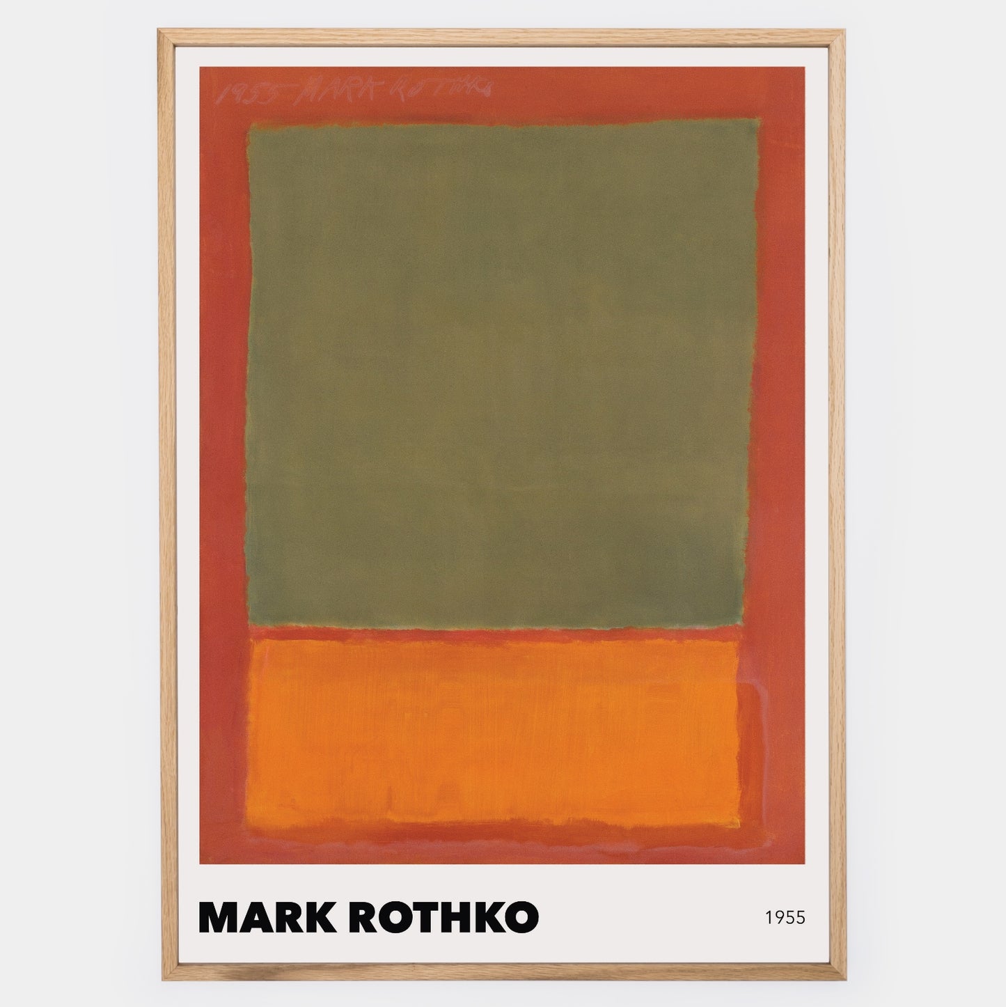Plakát Orange and Green on Red, 1955 | Mark Rothko
