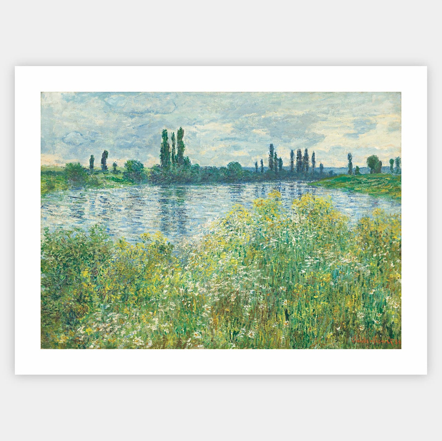 Plagát Na brehu Seiny, Vétheuil | Claude Monet