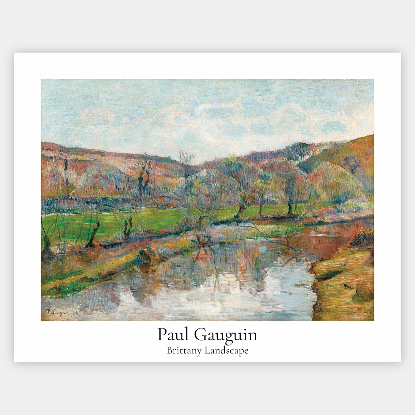 Plagát Bretónska krajina | Paul Gauguin