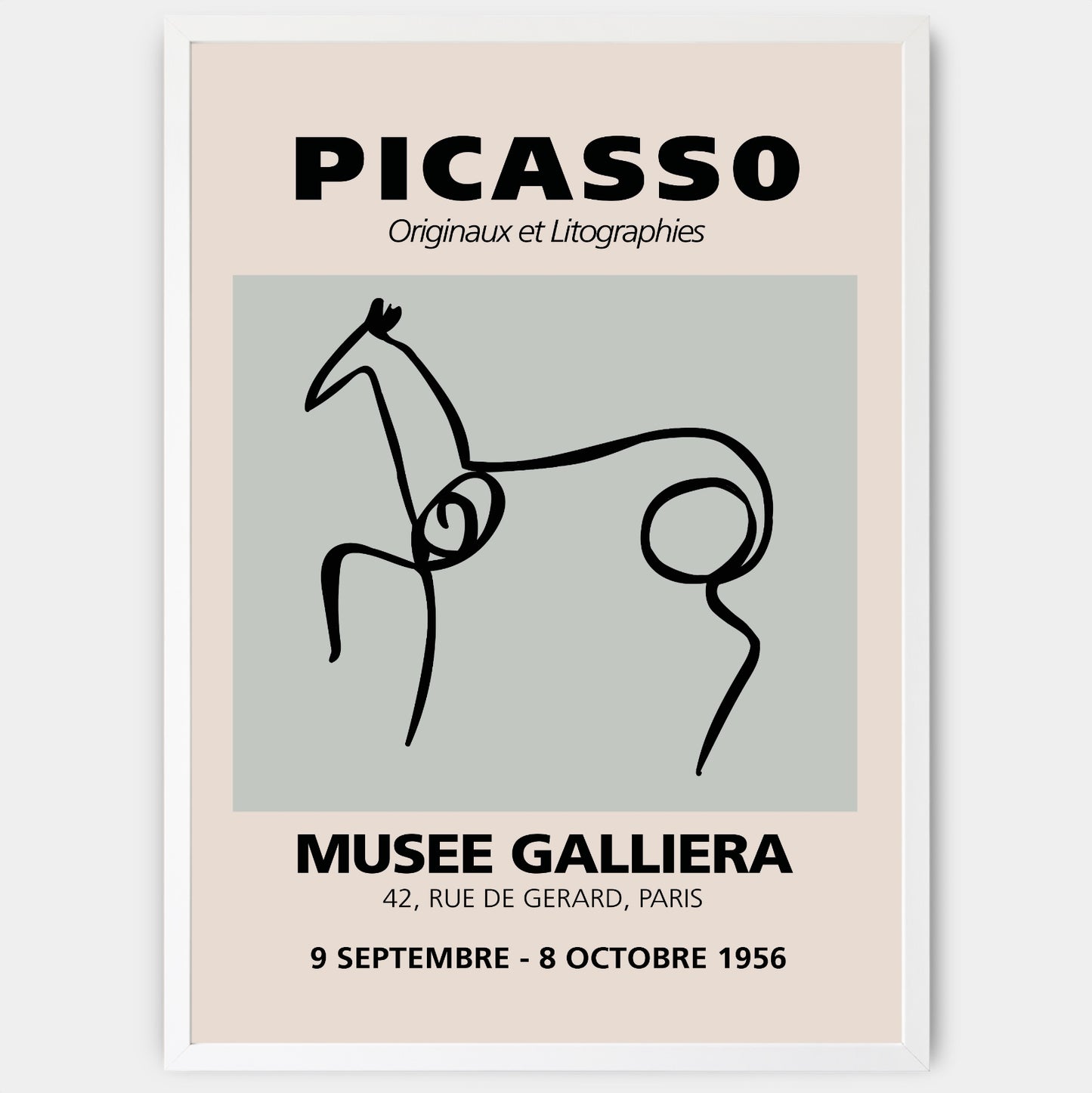Plakát Minimalist Sketch I | Pablo Picasso