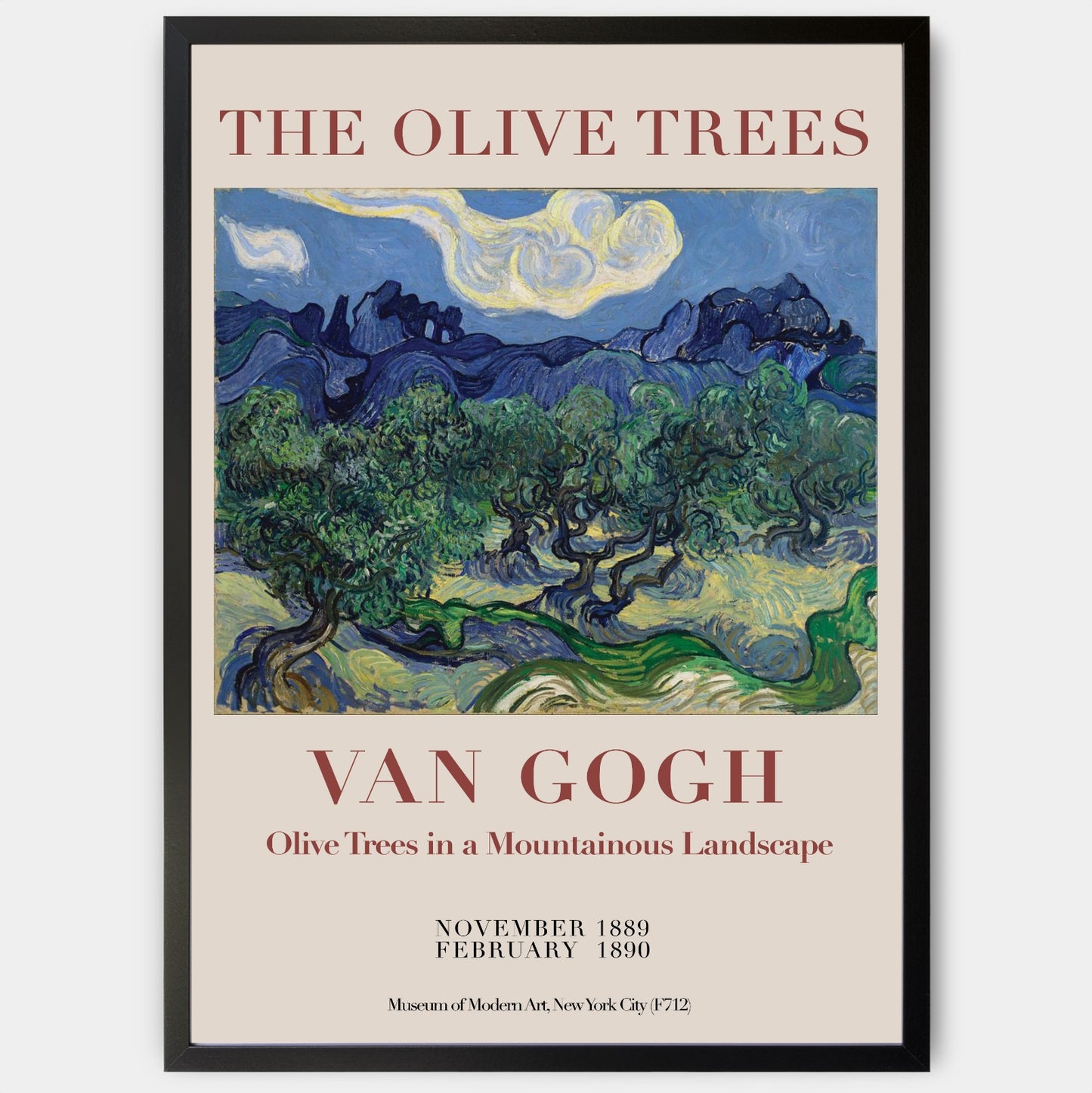 Plakát The Olive Trees | Vincent Van Gogh