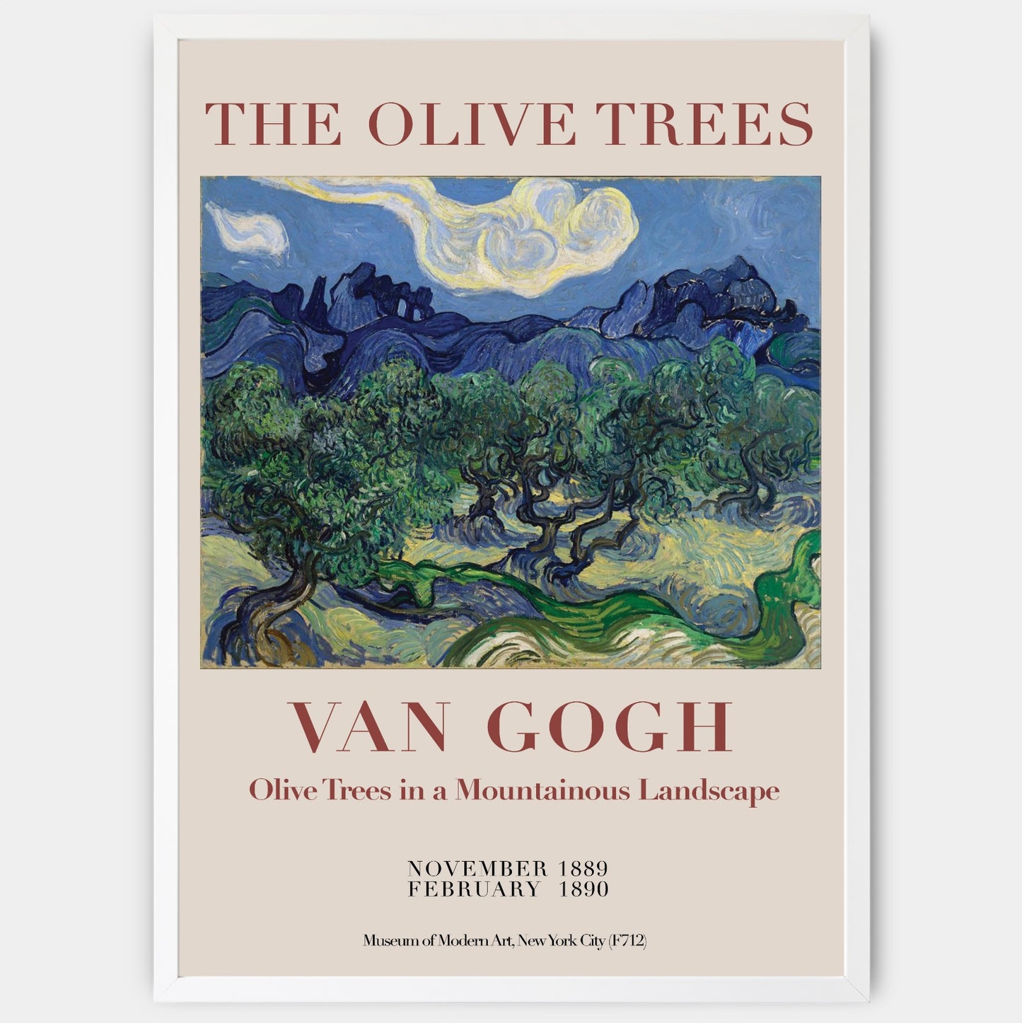 Plakát The Olive Trees | Vincent Van Gogh