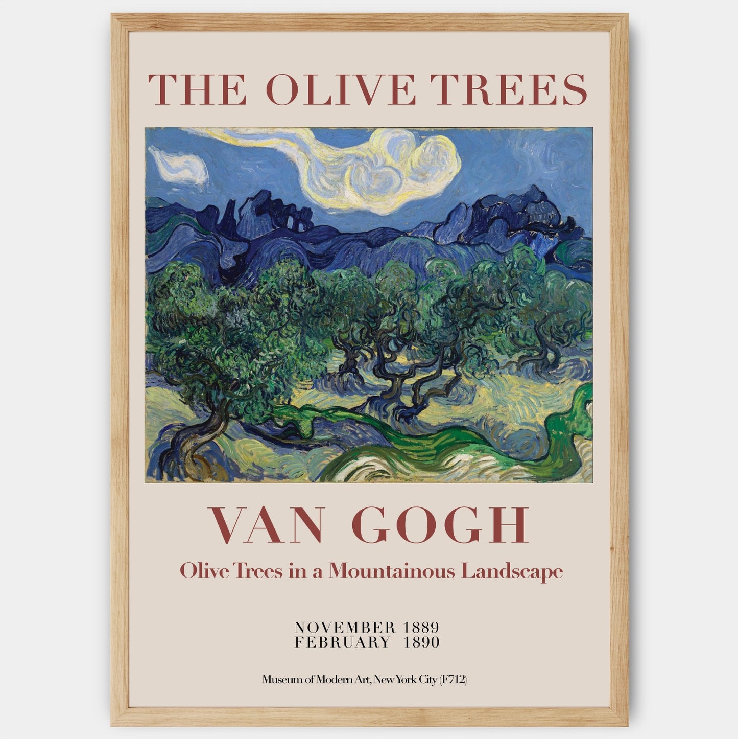 Plakát The Olive Trees | Vincent Van Gogh