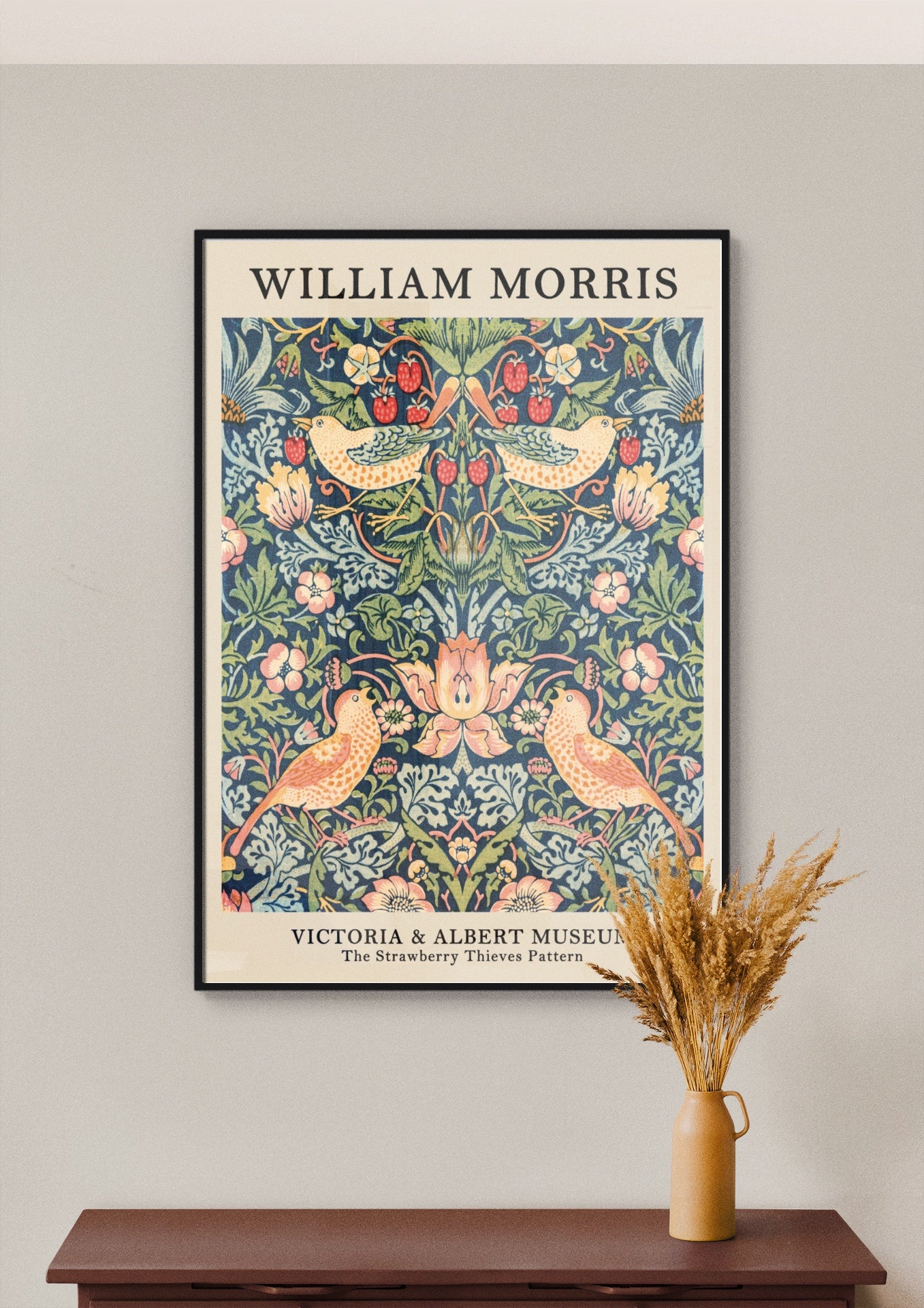 The Strawberry Thieves Pattern Poster | William Morris