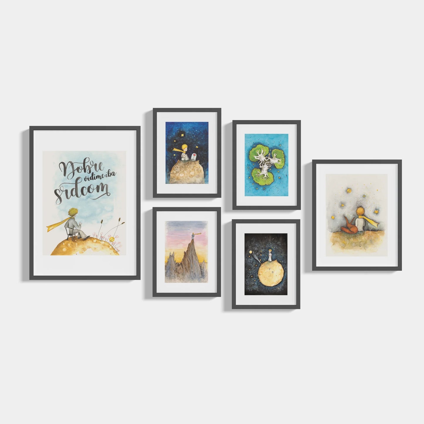 Set of 6 posters The Little Prince