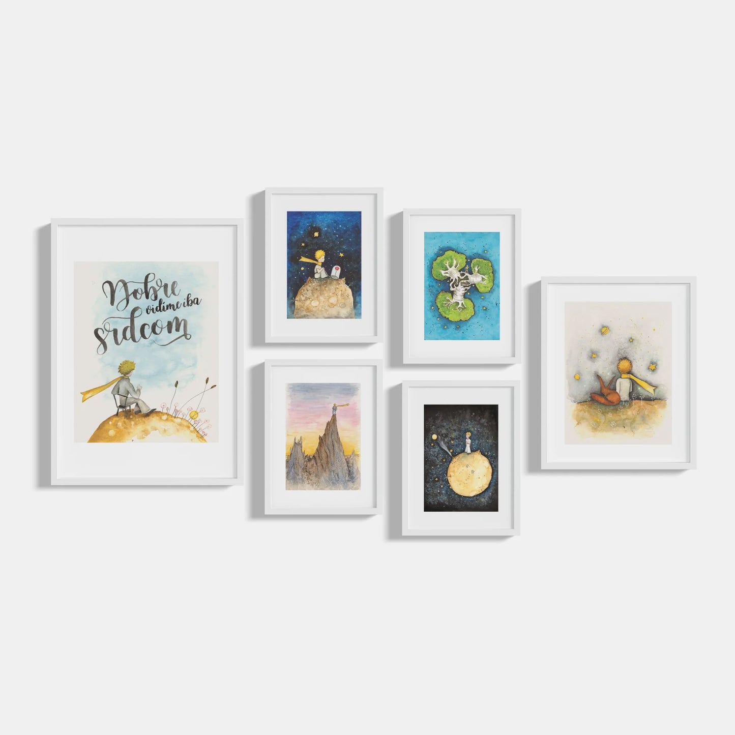 Set of 6 posters The Little Prince