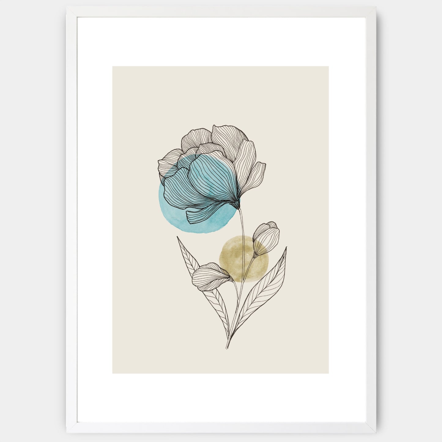 Plakát Flower in Blue