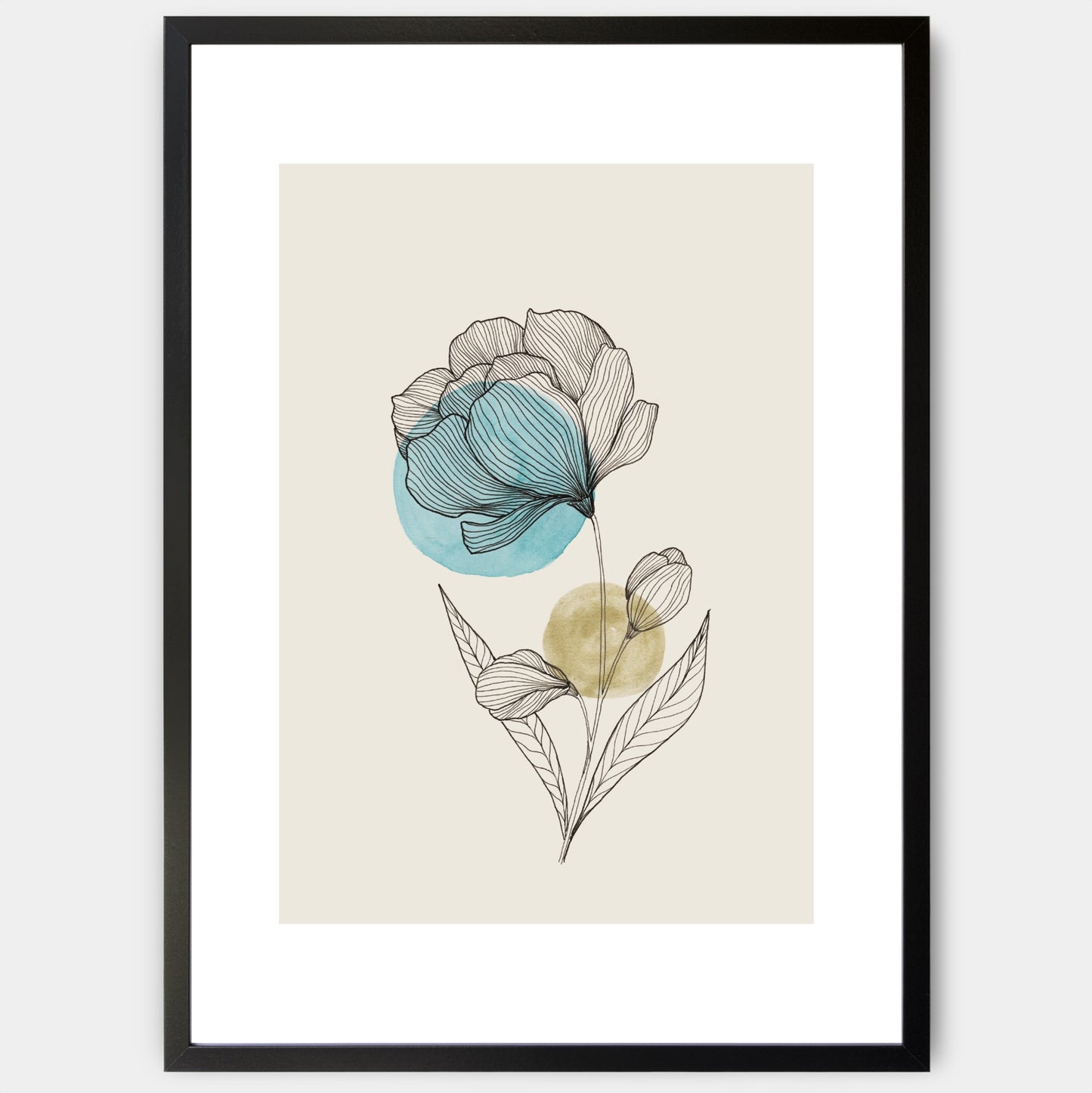 Plakát Flower in Blue