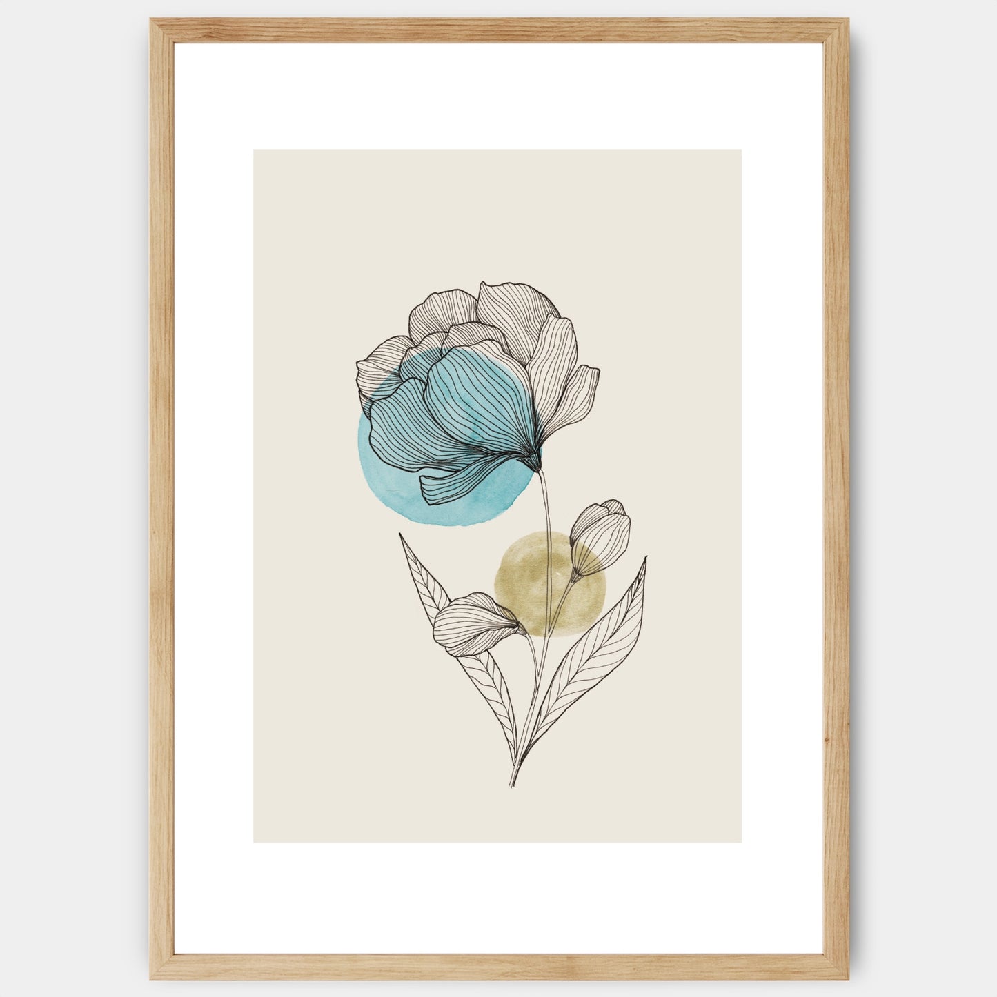 Plakát Flower in Blue